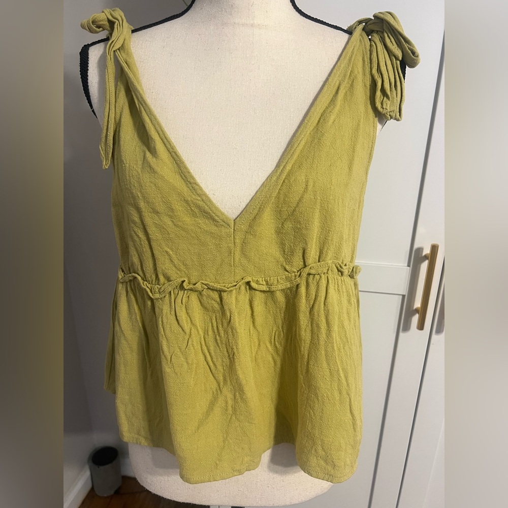 Vici Sunlit Yellow Tie-Strap Tank Top - Picture 7 of 8